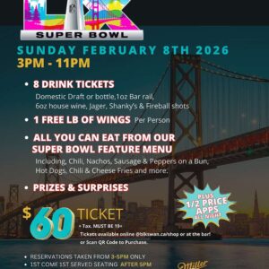 SUPER BOWL - BURLINGTON DOWNTOWN - 380 Brant St.